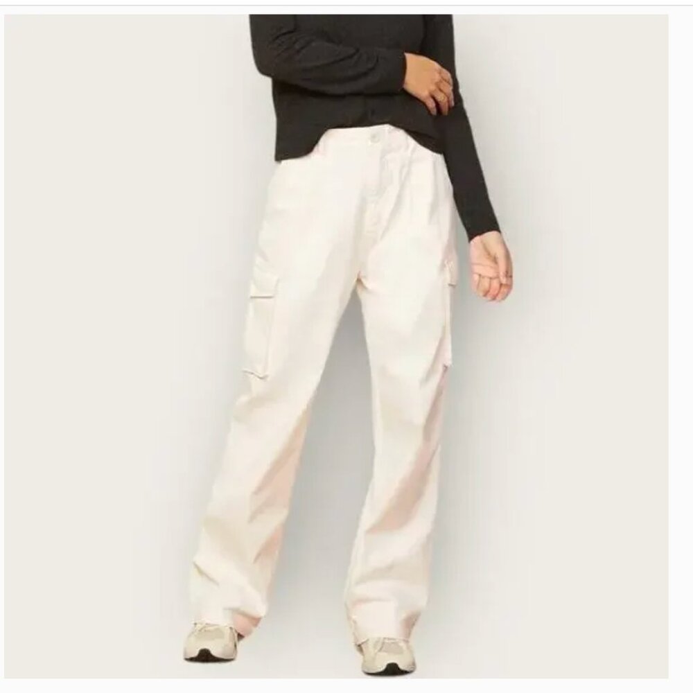 Monrow Wide Leg Utlity Cargo Pants